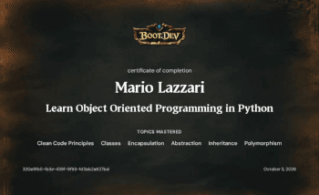Learn OOP in Python