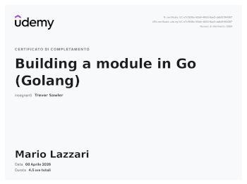 Building a module in Go