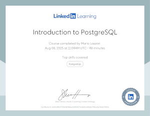 Introduction to PostgreSQL