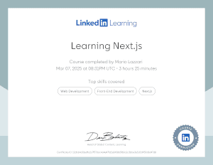 Learning NextJS