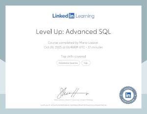 Level up advanced SQL