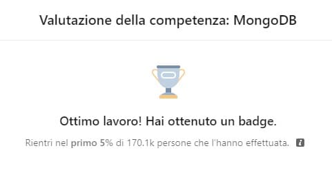 Valutazione Linkedin MongoDB