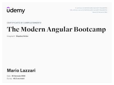 Modern Angular Bootcamp