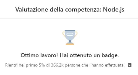 Valutazione Linkedin NodeJS