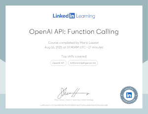 OpenAI functions calling