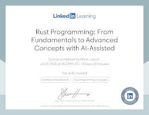 Advanced Rust programming with AI